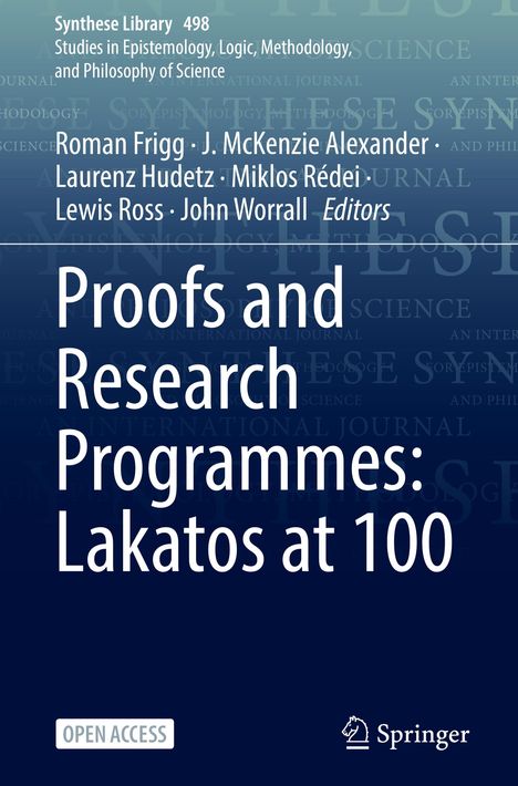 Proofs and Research Programmes: Lakatos at 100, Buch