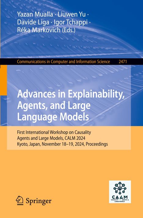 Advances in Explainability, Agents, and Large Language Models, Buch