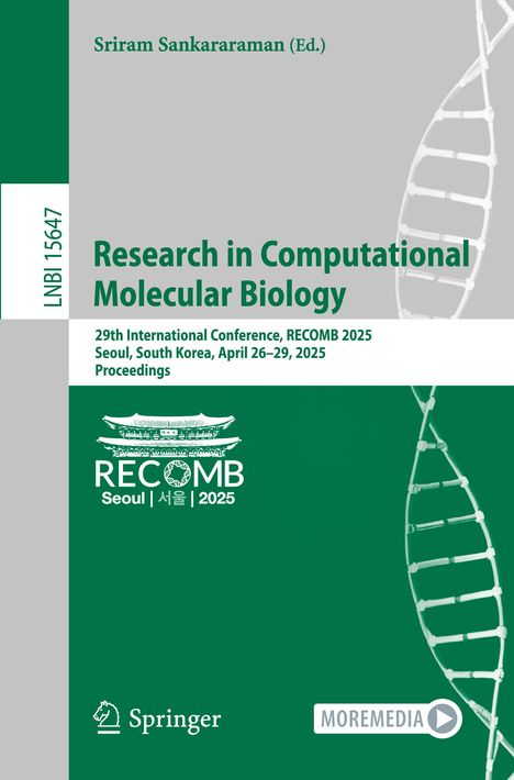 Research in Computational Molecular Biology, Buch