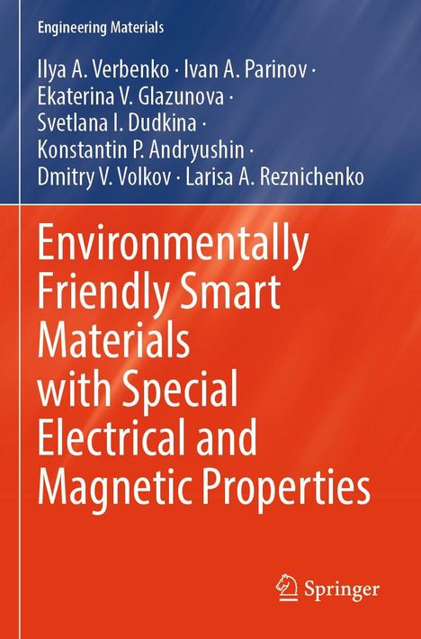 Titel: "Environmentally Friendly Smart Materials with Special Electrical and Magnetic Properties." Autorenliste oben, Springer-Logo unten.
