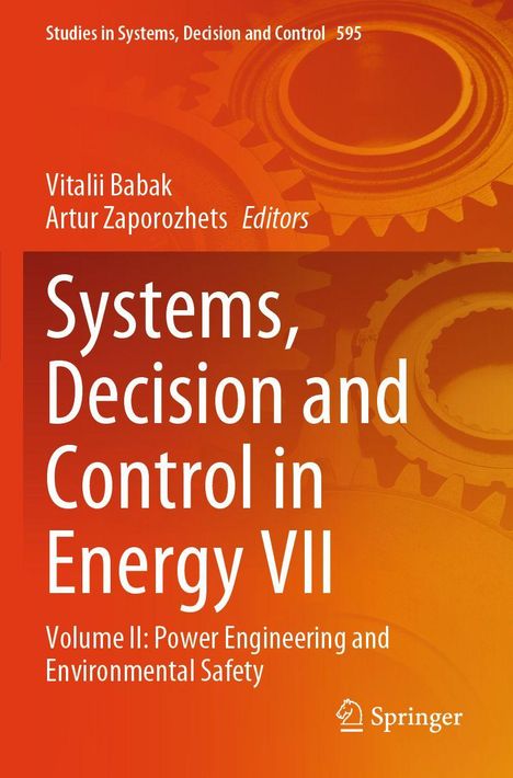 Oben: "Studies in Systems, Decision and Control 595". Groß: "Systems, Decision and Control in Energy VII". Logo: Springer.