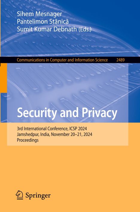 Security and Privacy, Buch