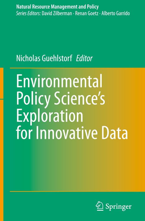 Environmental Policy Science's Exploration for Innovative Data, Buch