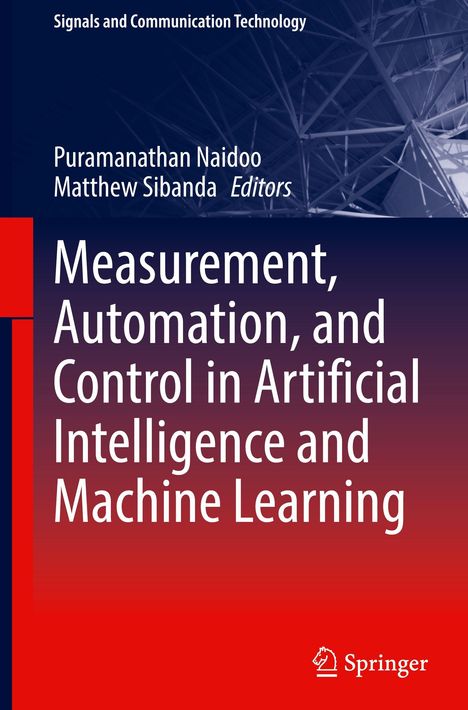"Measurement, Automation, and Control in Artificial Intelligence and Machine Learning." Dunkler Hintergrund oben.