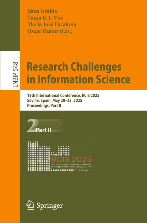 Research Challenges in Information Science, Buch