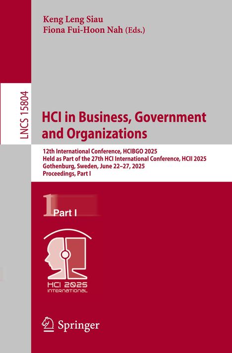 HCI in Business, Government and Organizations, Buch
