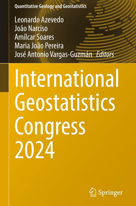 "International Geostatistics Congress 2024" steht groß auf gelbem Hintergrund. Ein kleines Springer-Logo unten.