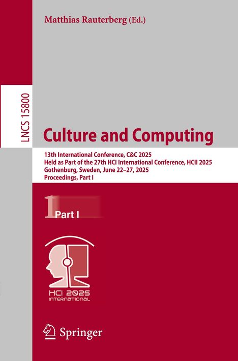 Culture and Computing, Buch