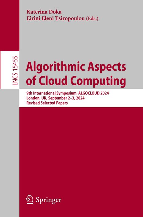 Algorithmic Aspects of Cloud Computing, Buch