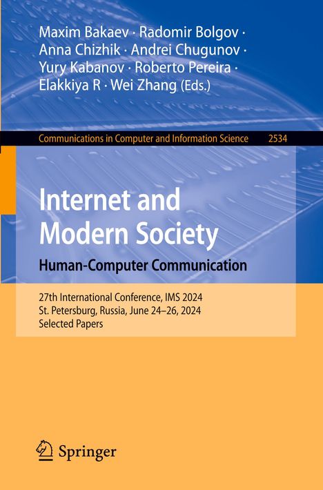 Internet and Modern Society. Human-Computer Communication, Buch