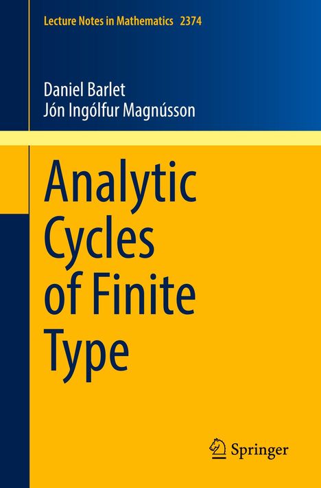 Daniel Barlet: Analytic Cycles of Finite Type, Buch
