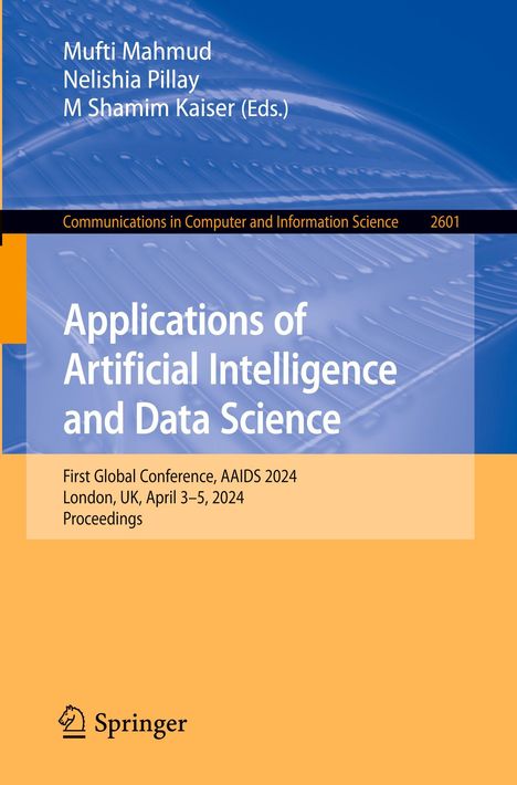 Applications of Artificial Intelligence and Data Science, Buch