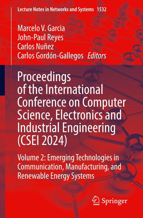 Text über einer abstrakten Grafik: Titel einer Konferenzschrift, Band 2, herausgegeben von mehreren Personen, Springer-Logo.