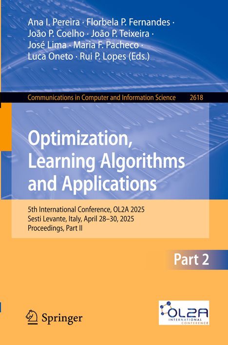 Optimization, Learning Algorithms and Applications, Buch