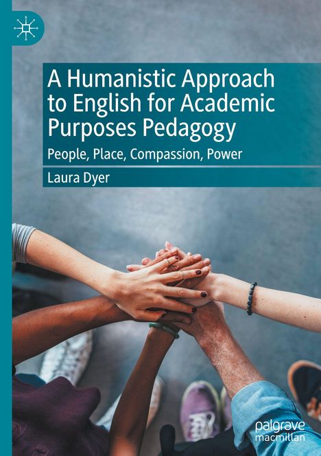 Titel: "A Humanistic Approach to English for Academic Purposes Pedagogy". Hände in einer verbindenden Geste.