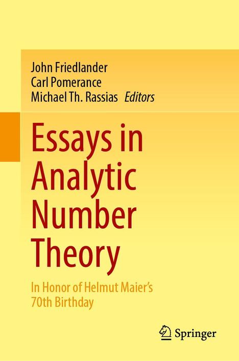 Essays in Analytic Number Theory, Buch