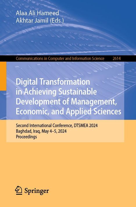 Digital Transformation in Achieving Sustainable Development of Management, Economic, and Applied Sciences, Buch