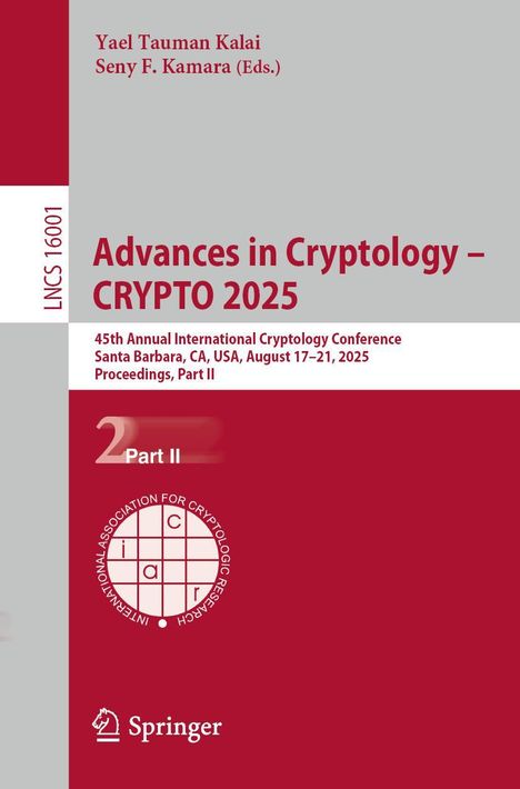Advances in Cryptology - CRYPTO 2025, Buch