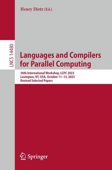 Languages and Compilers for Parallel Computing, Buch