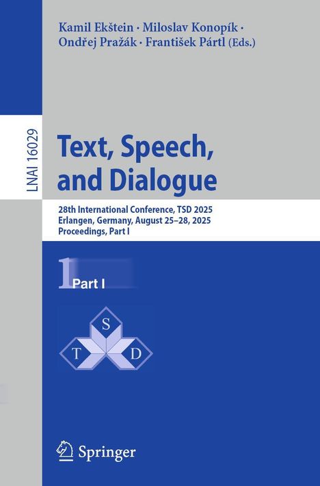 Text, Speech, and Dialogue, Buch