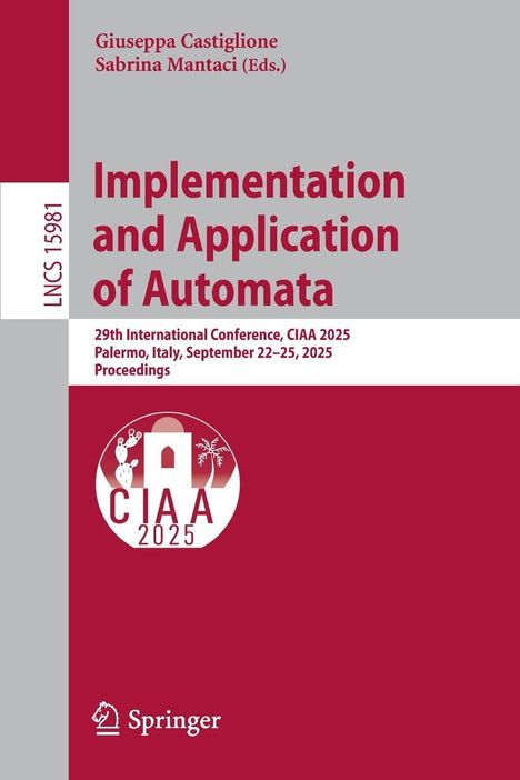 Implementation and Application of Automata, Buch