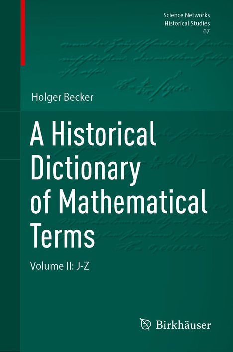 Holger Becker: A Historical Dictionary of Mathematical Terms, Buch