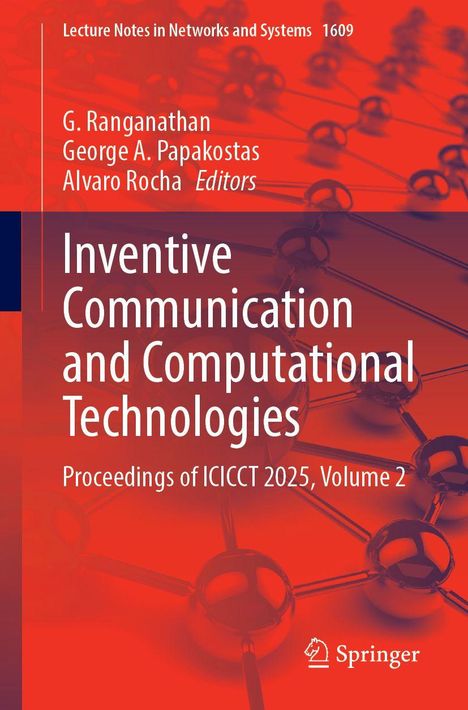 Inventive Communication and Computational Technologies, Buch