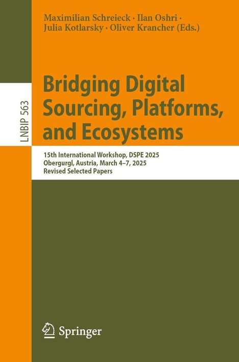 Bridging Digital Sourcing, Platforms, and Ecosystems, Buch