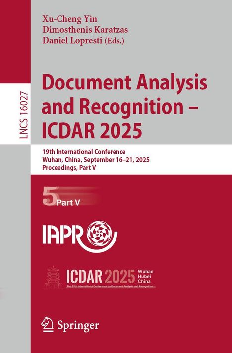 Document Analysis and Recognition - ICDAR 2025, Buch