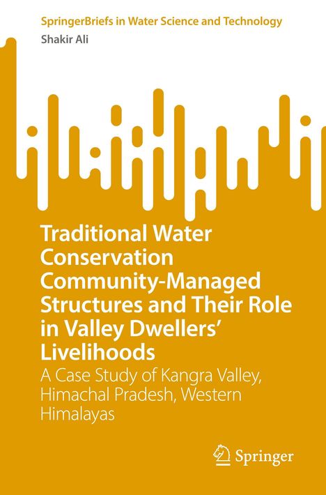 Text: "Traditional Water Conservation Community-Managed Structures and Their Role in Valley Dwellers’ Livelihoods." Gelbe Muster.