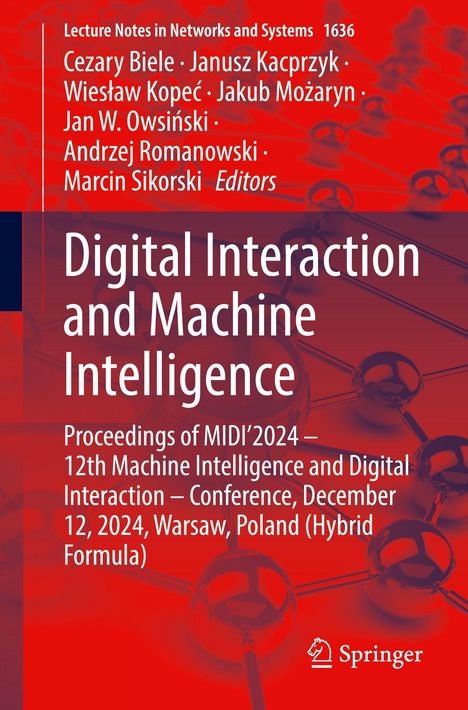Digital Interaction and Machine Intelligence, Buch