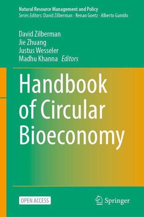 Handbook of Circular Bioeconomy. Herausgeber: David Zilberman et al. Grünes und gelbes Cover. Springer-Logo.