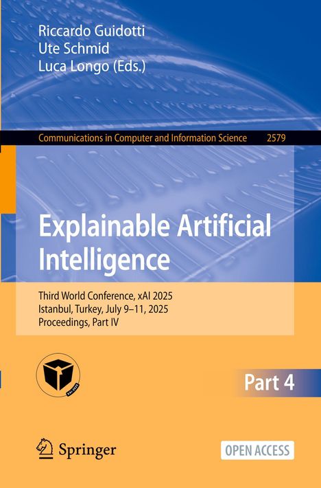 Titel: "Explainable Artificial Intelligence", Konferenz: xAI 2025 in Istanbul. Blau-orange Gestaltung, Springer-Logo.