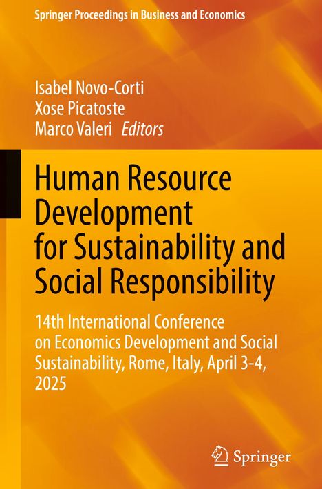 "Human Resource Development for Sustainability and Social Responsibility", Konferenz in Rom, 2025, mit Editorennamen.