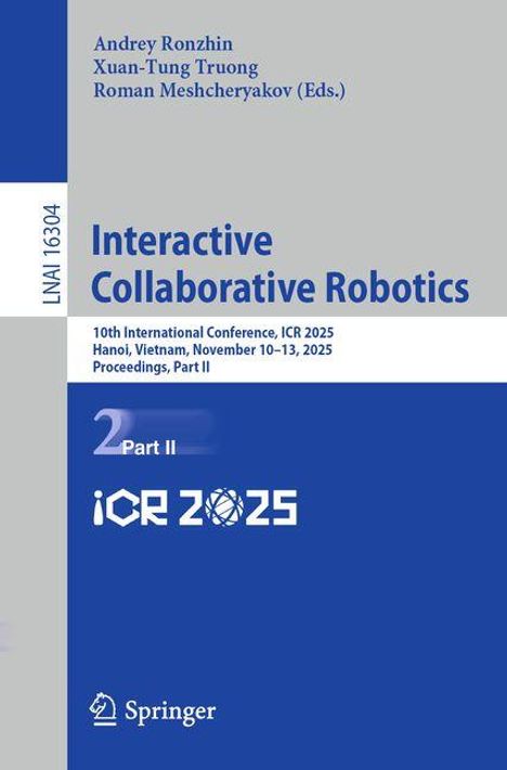 Interactive Collaborative Robotics, Buch