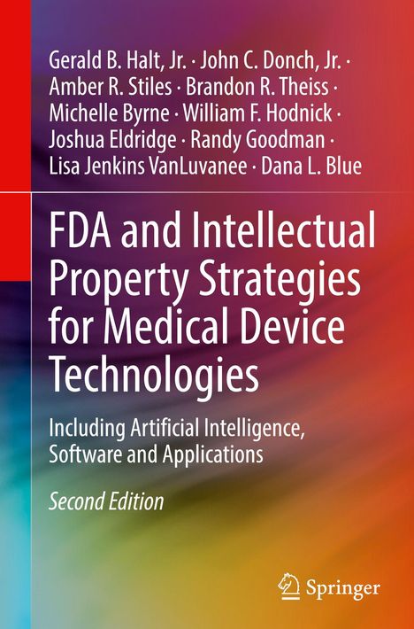 Buchcover mit Titeln: "FDA and Intellectual Property Strategies for Medical Device Technologies", Autoren, "Second Edition".