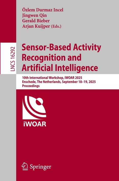 "Sensor-Based Activity Recognition and Artificial Intelligence," iWOAR 2025, Enschede. Rotes iWOAR-Logo unten.