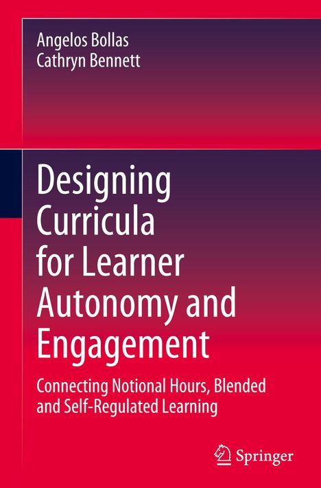 Titel: Designing Curricula for Learner Autonomy and Engagement von Angelos Bollas, Cathryn Bennett. Springer-Logo sichtbar.