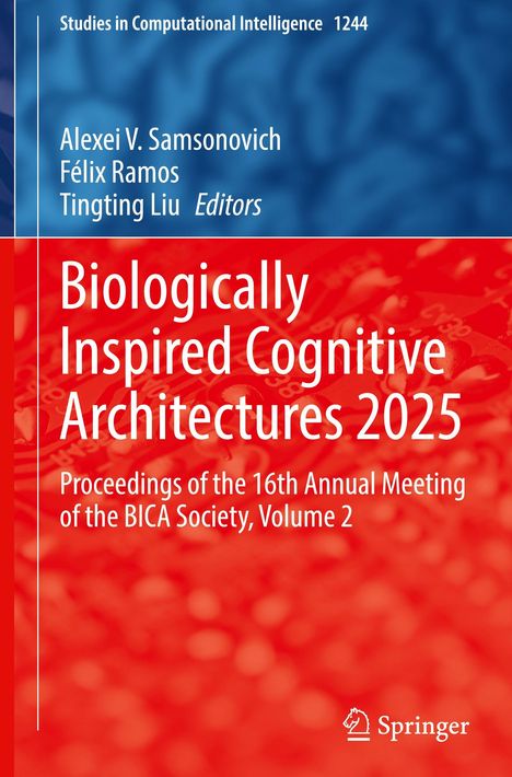 "Biologically Inspired Cognitive Architectures 2025" auf rotem Hintergrund, darunter Springer-Logo.
