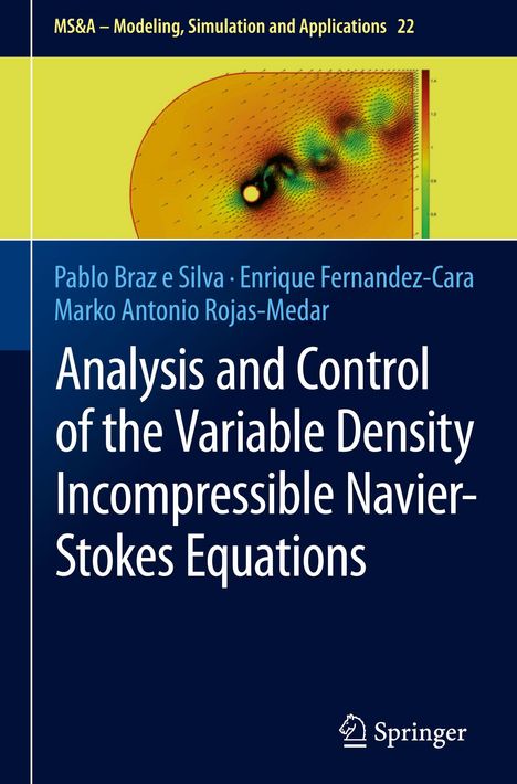 Titel: "Analysis and Control of the Variable Density Incompressible Navier-Stokes Equations." Verlagslogo unten.