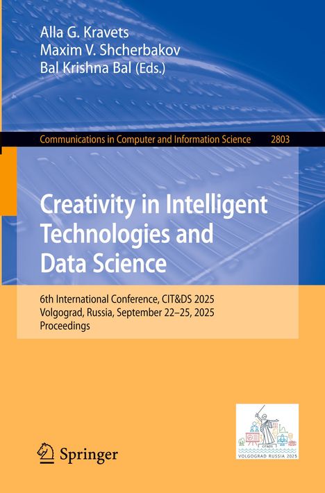 „Creativity in Intelligent Technologies and Data Science“, Konferenz CIT&DS 2025. Springer-Logo unten links.