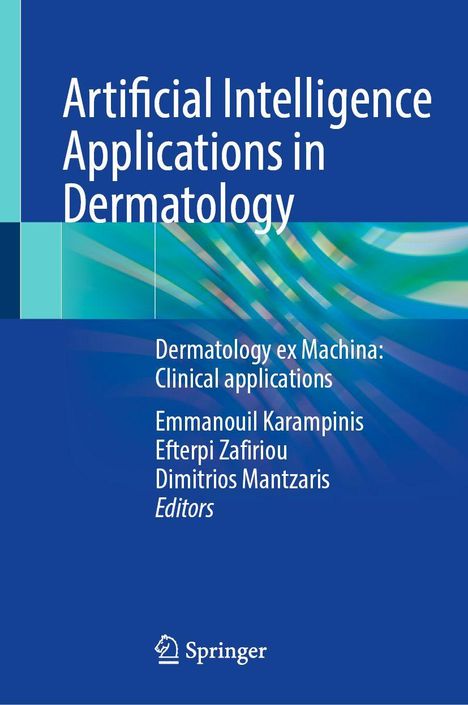 "Artificial Intelligence Applications in Dermatology. Dermatology ex Machina: Clinical applications. Springer-Logo."