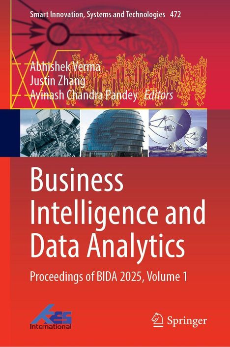 "Business Intelligence and Data Analytics. Proceedings of BIDA 2025, Volume 1." Oben technische Illustrationen.