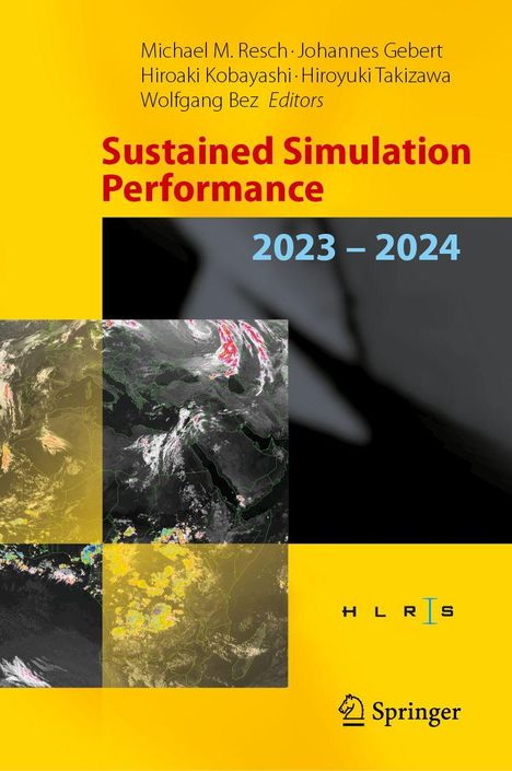 Titel: "Sustained Simulation Performance 2023 – 2024". Namen der Herausgeber oben. Unten Satellitenbilder.