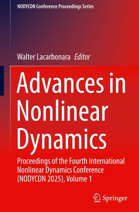 Advances in Nonlinear Dynamics. Roter Hintergrund, weiße Schrift. Springer-Logo unten rechts.