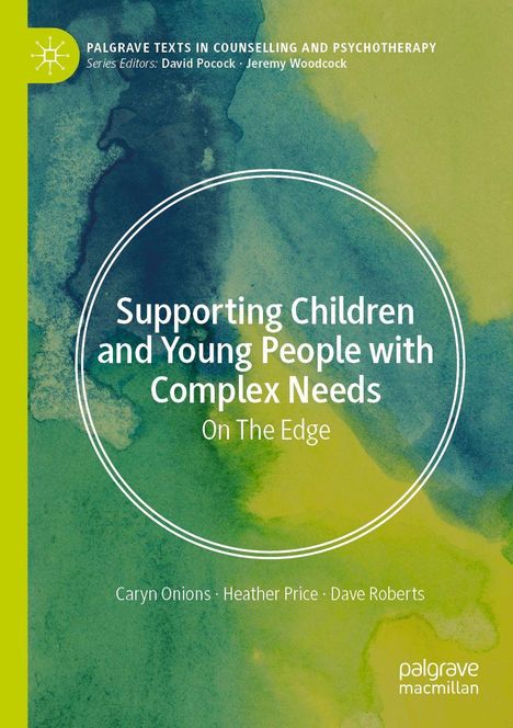 "Supporting Children and Young People with Complex Needs: On The Edge" steht auf grün-blauem Aquarellhintergrund.