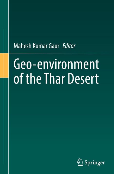 Titel: "Geo-environment of the Thar Desert". Herausgeber: Mahesh Kumar Gaur. Grüner Hintergrund mit Springer-Logo.