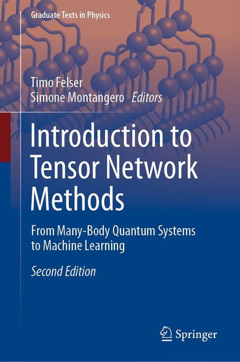"Introduction to Tensor Network Methods" Buchcover mit wissenschaftlichem Design und Springer-Logo.