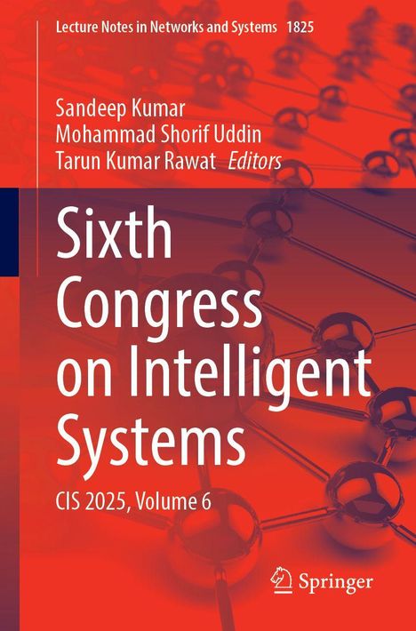 "Sixth Congress on Intelligent Systems" in weißer Schrift auf rotem Hintergrund, darunter Springer-Logo.