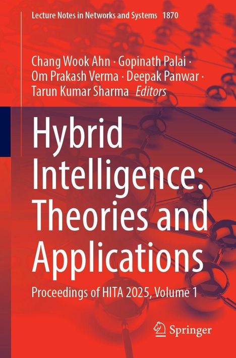 Hybrid Intelligence: Theories and Applications. Wissenschaftliches Buchcover in Rot. Springer-Logo unten.